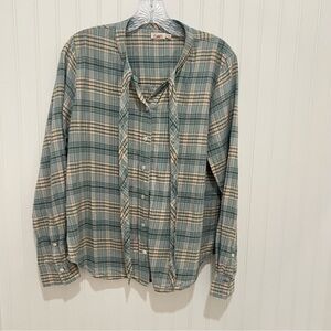 Faherty the Daphne green Plaid Casual Shirt
